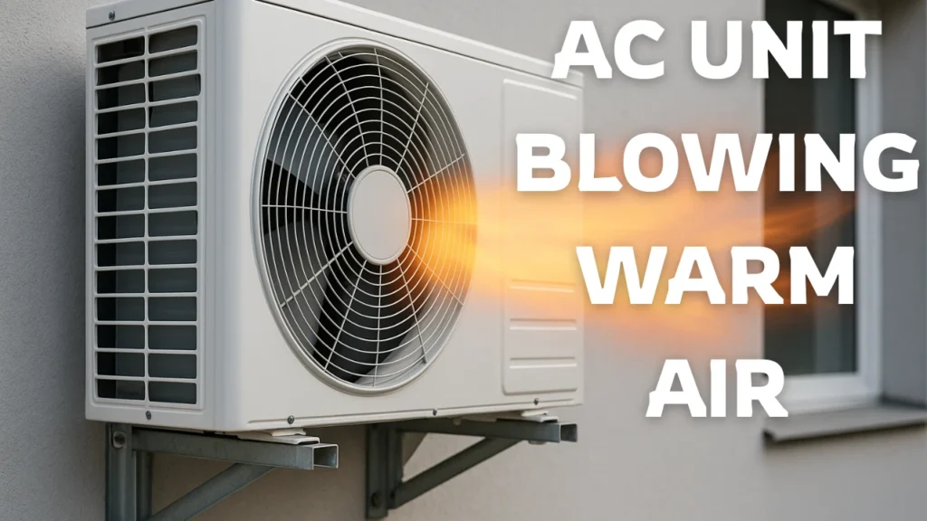Image of topic for ac unit blowing warm air​